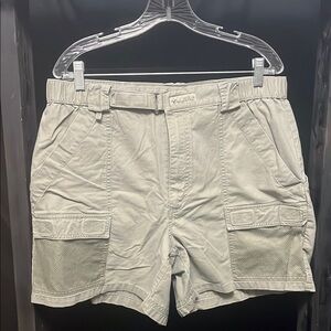 Columbia Men's Light Brown Cargo Performance Fishing Shorts